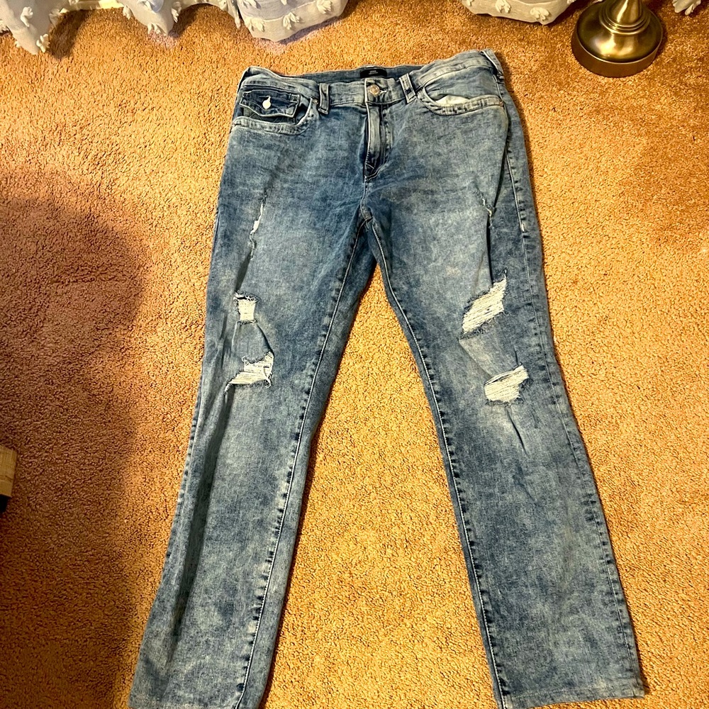 True Religion distressed jeans sz 38/32